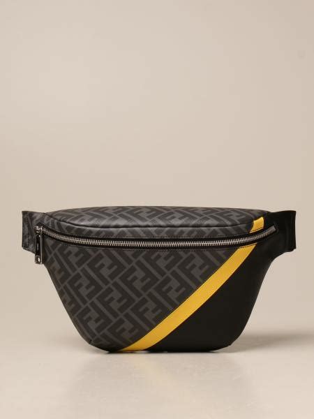 Fendi belt bag in FF canvas and leather 